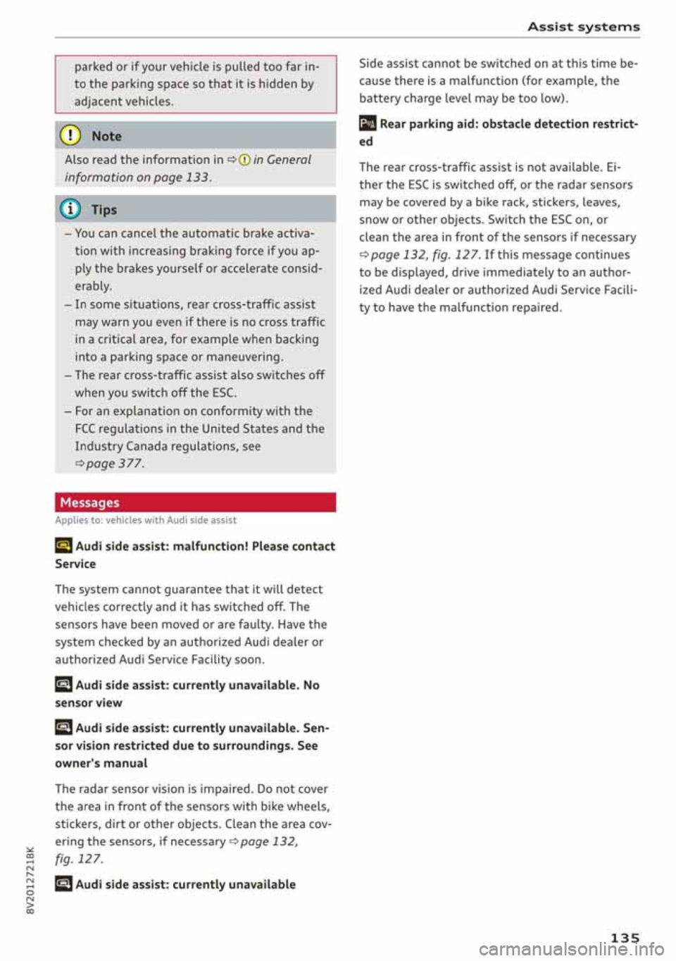 AUDI A3 SEDAN 2020 Owners Manual AUDI A3 SEDAN 2020 Owners Manual