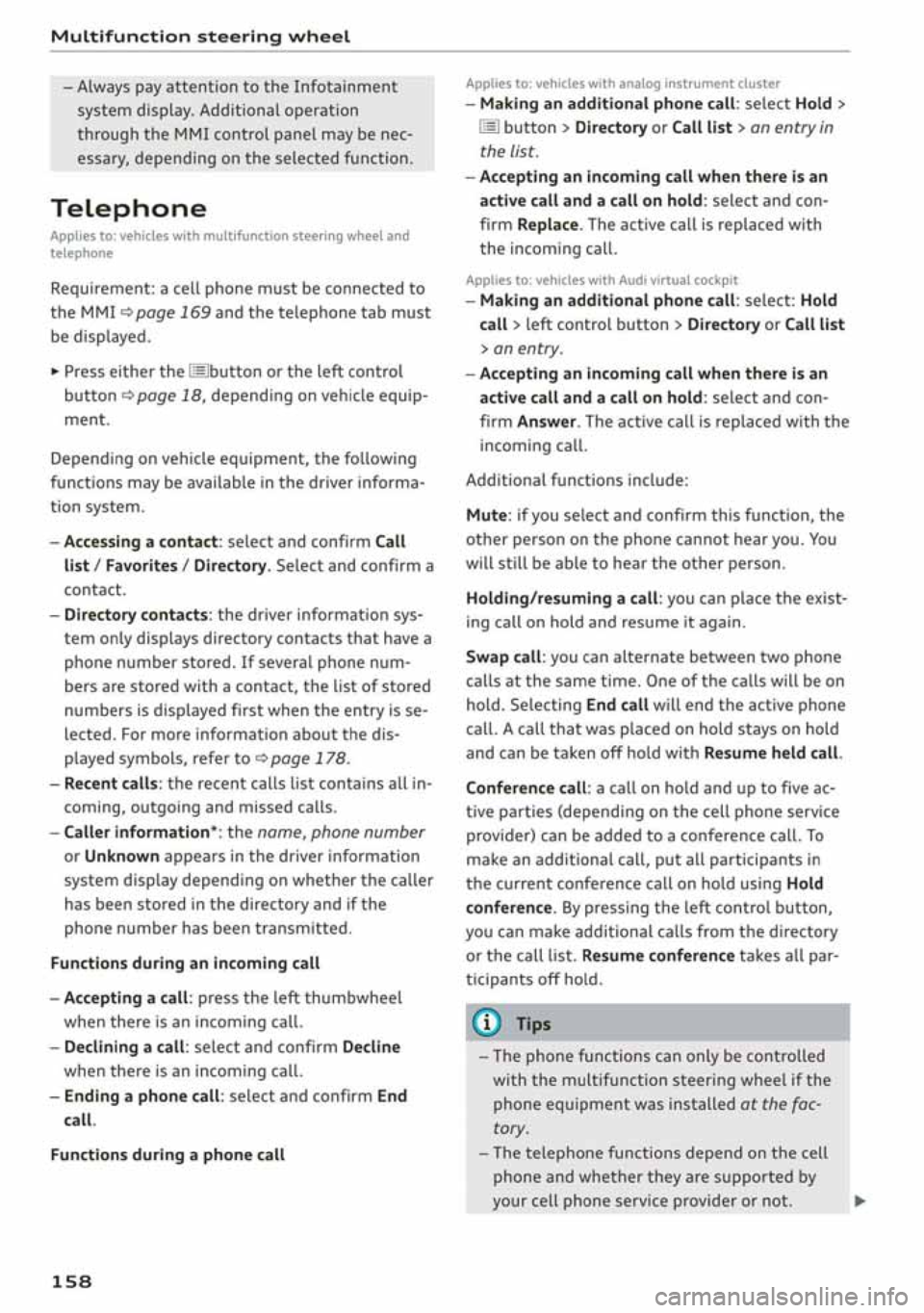 AUDI A3 SEDAN 2020 Owners Manual AUDI A3 SEDAN 2020 Owners Manual