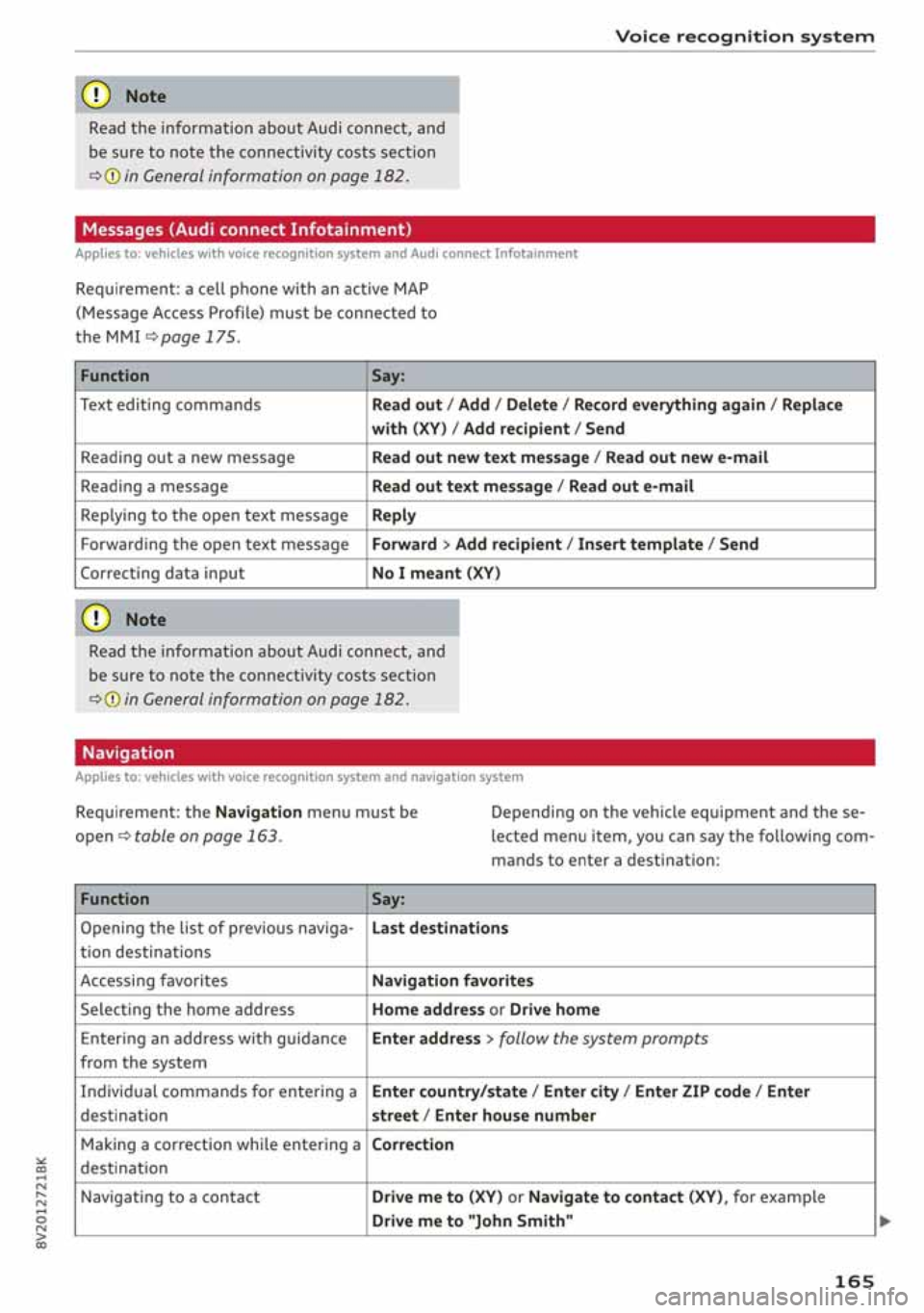 AUDI A3 SEDAN 2020 Owners Manual AUDI A3 SEDAN 2020 Owners Manual