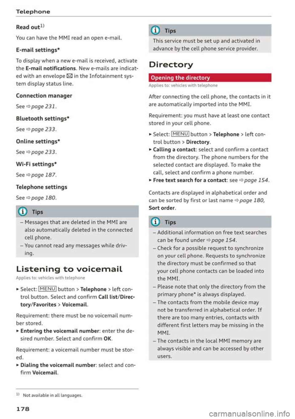 AUDI A3 SEDAN 2020 Owners Manual AUDI A3 SEDAN 2020 Owners Manual