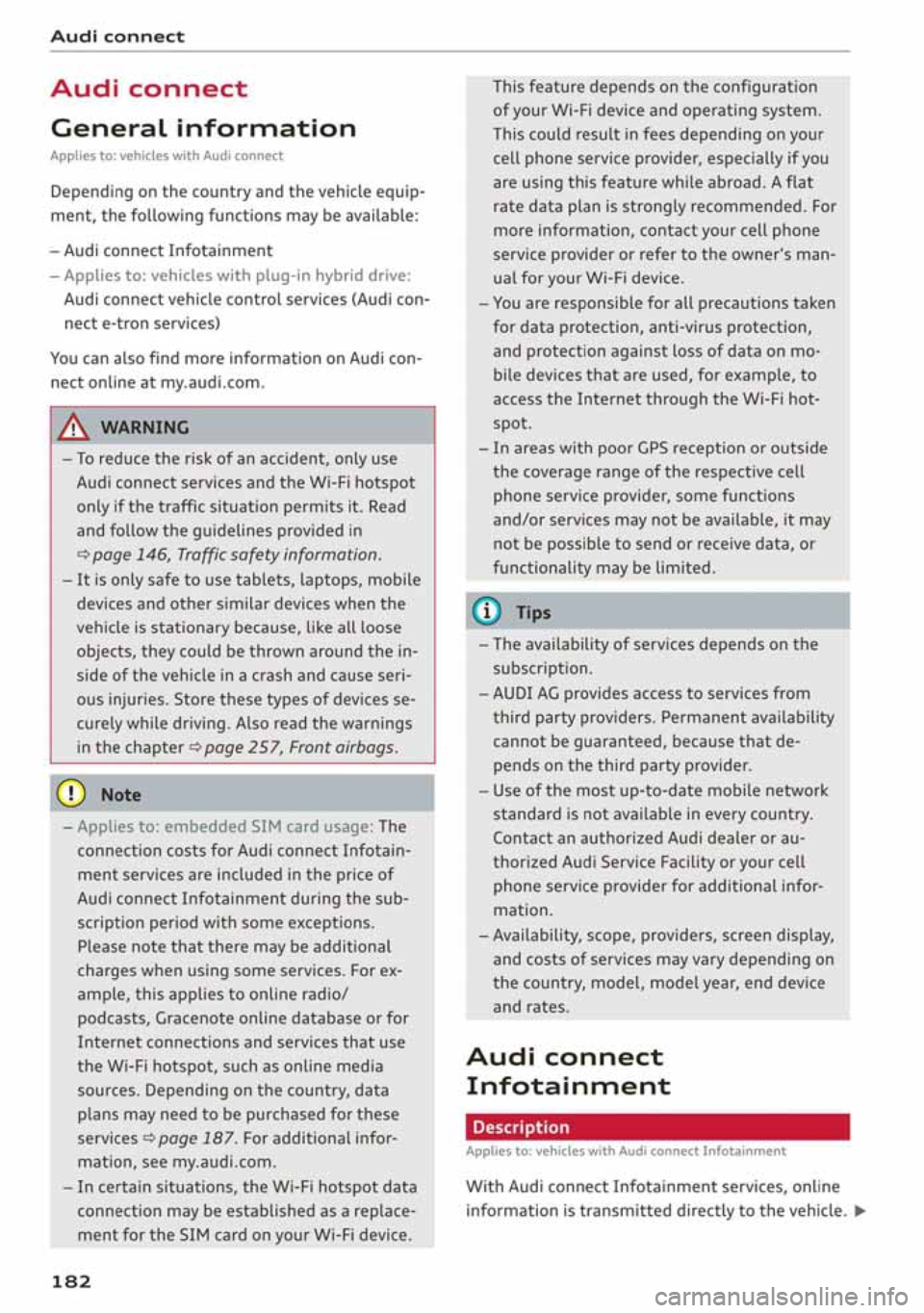 AUDI A3 SEDAN 2020 Owners Manual AUDI A3 SEDAN 2020 Owners Manual