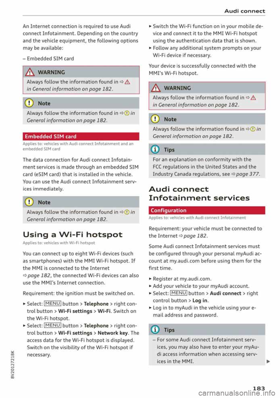 AUDI A3 SEDAN 2020 Owners Manual AUDI A3 SEDAN 2020 Owners Manual