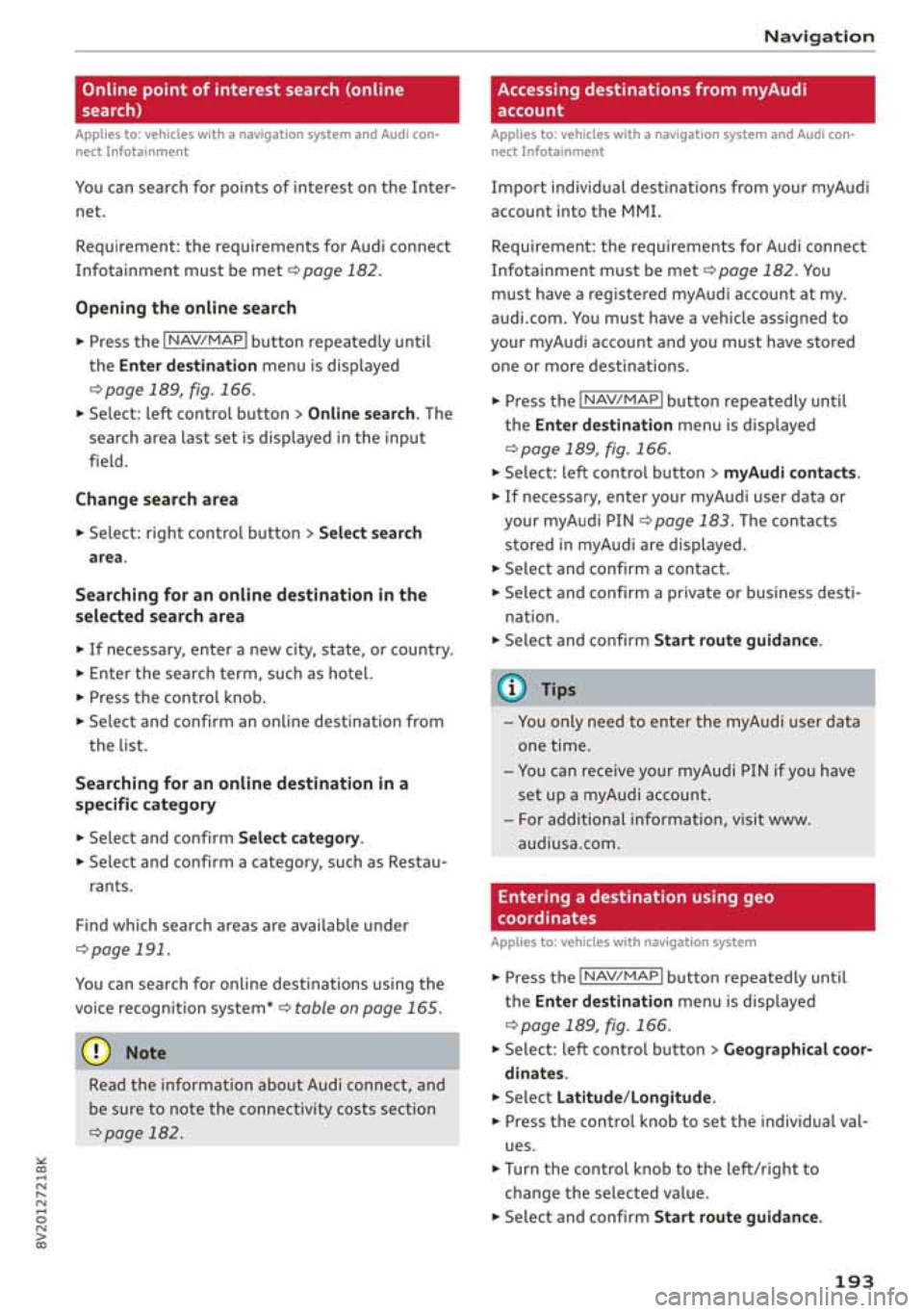 AUDI A3 SEDAN 2020 Owners Manual AUDI A3 SEDAN 2020 Owners Manual