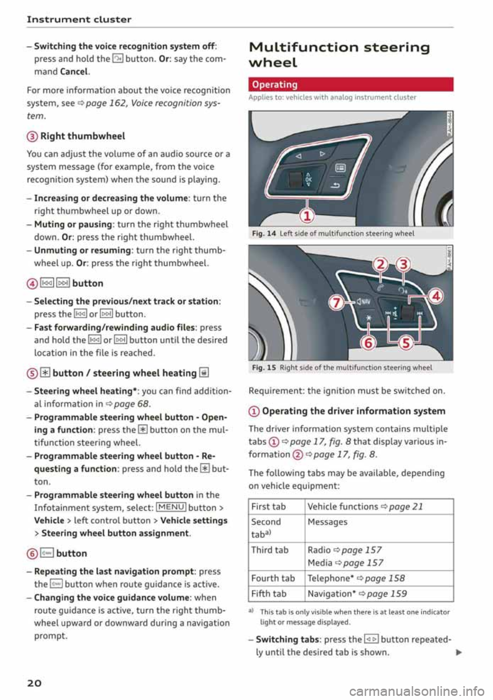 AUDI A3 SEDAN 2020 Owners Manual AUDI A3 SEDAN 2020 Owners Manual
