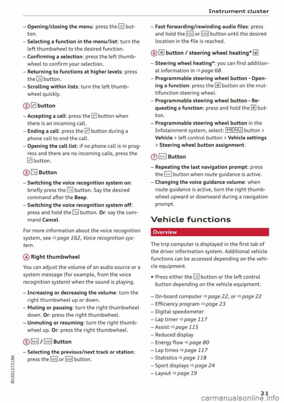 AUDI A3 SEDAN 2020 Owners Manual AUDI A3 SEDAN 2020 Owners Manual