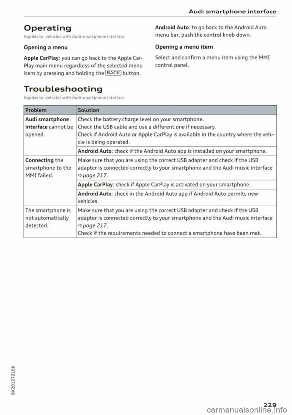 AUDI A3 SEDAN 2020 Owners Manual AUDI A3 SEDAN 2020 Owners Manual
