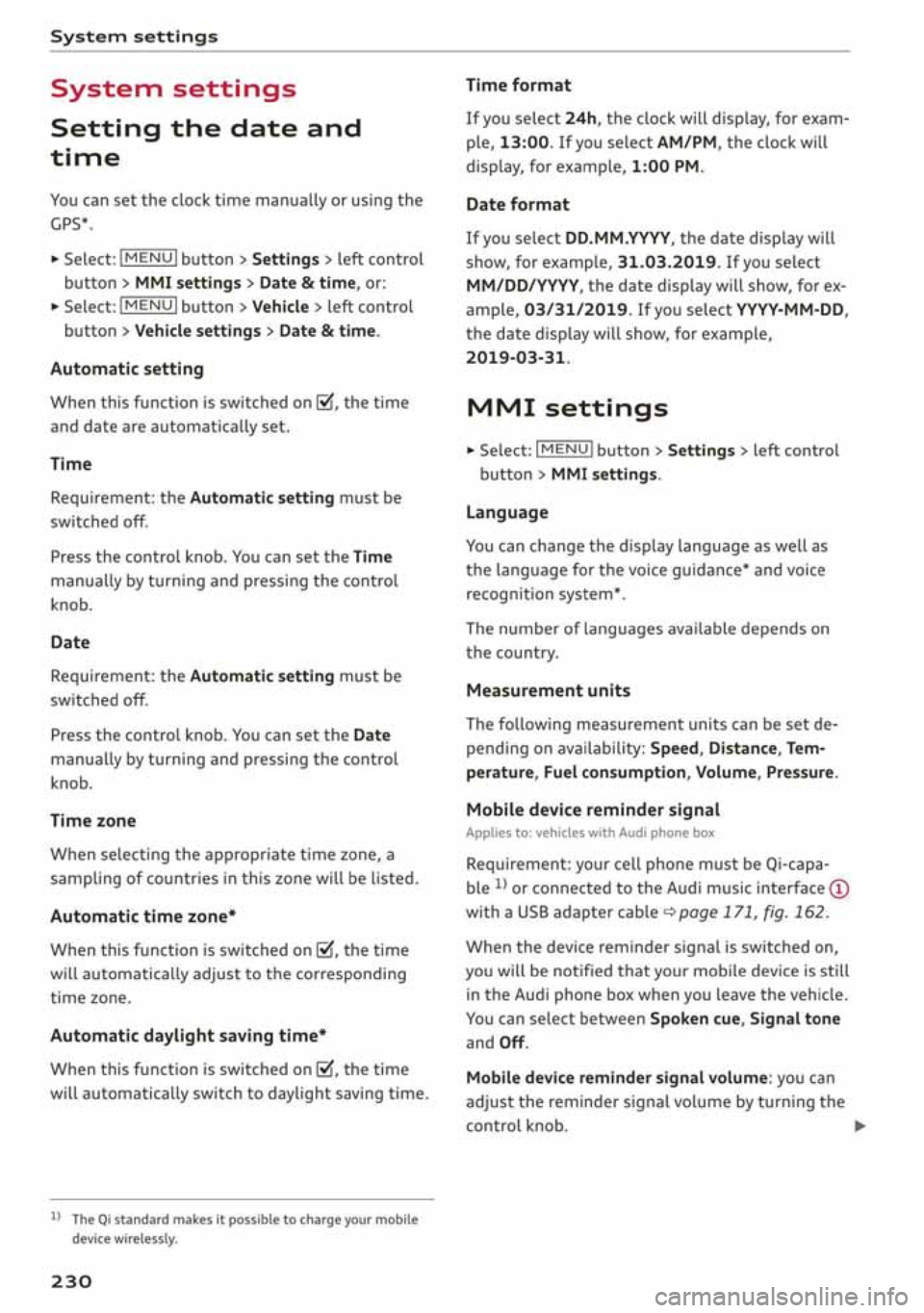 AUDI A3 SEDAN 2020 Owners Manual AUDI A3 SEDAN 2020 Owners Manual