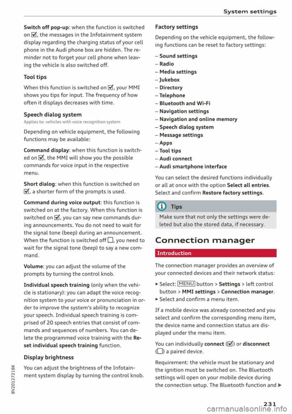 AUDI A3 SEDAN 2020 Owners Manual AUDI A3 SEDAN 2020 Owners Manual