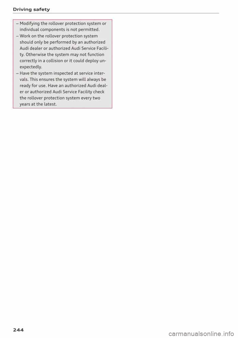 AUDI A3 SEDAN 2020 Owners Manual AUDI A3 SEDAN 2020 Owners Manual