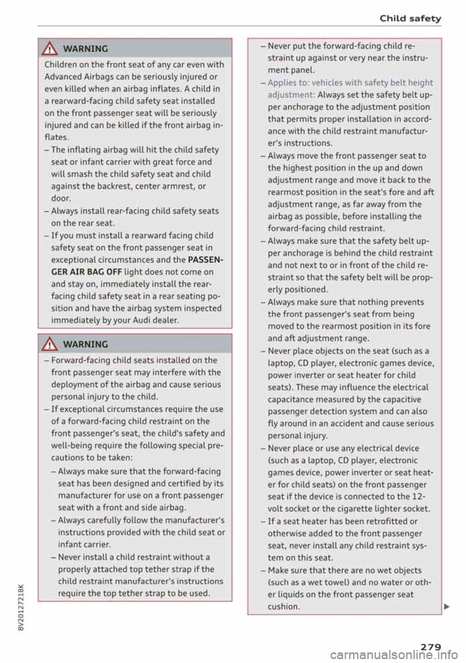 AUDI A3 SEDAN 2020 Owners Manual AUDI A3 SEDAN 2020 Owners Manual