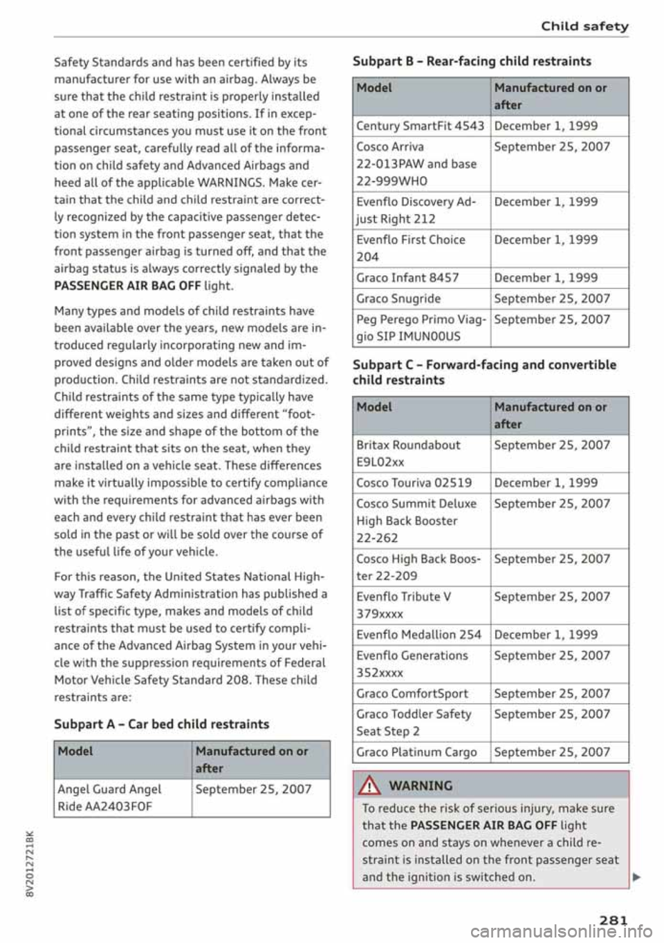 AUDI A3 SEDAN 2020 Owners Manual AUDI A3 SEDAN 2020 Owners Manual