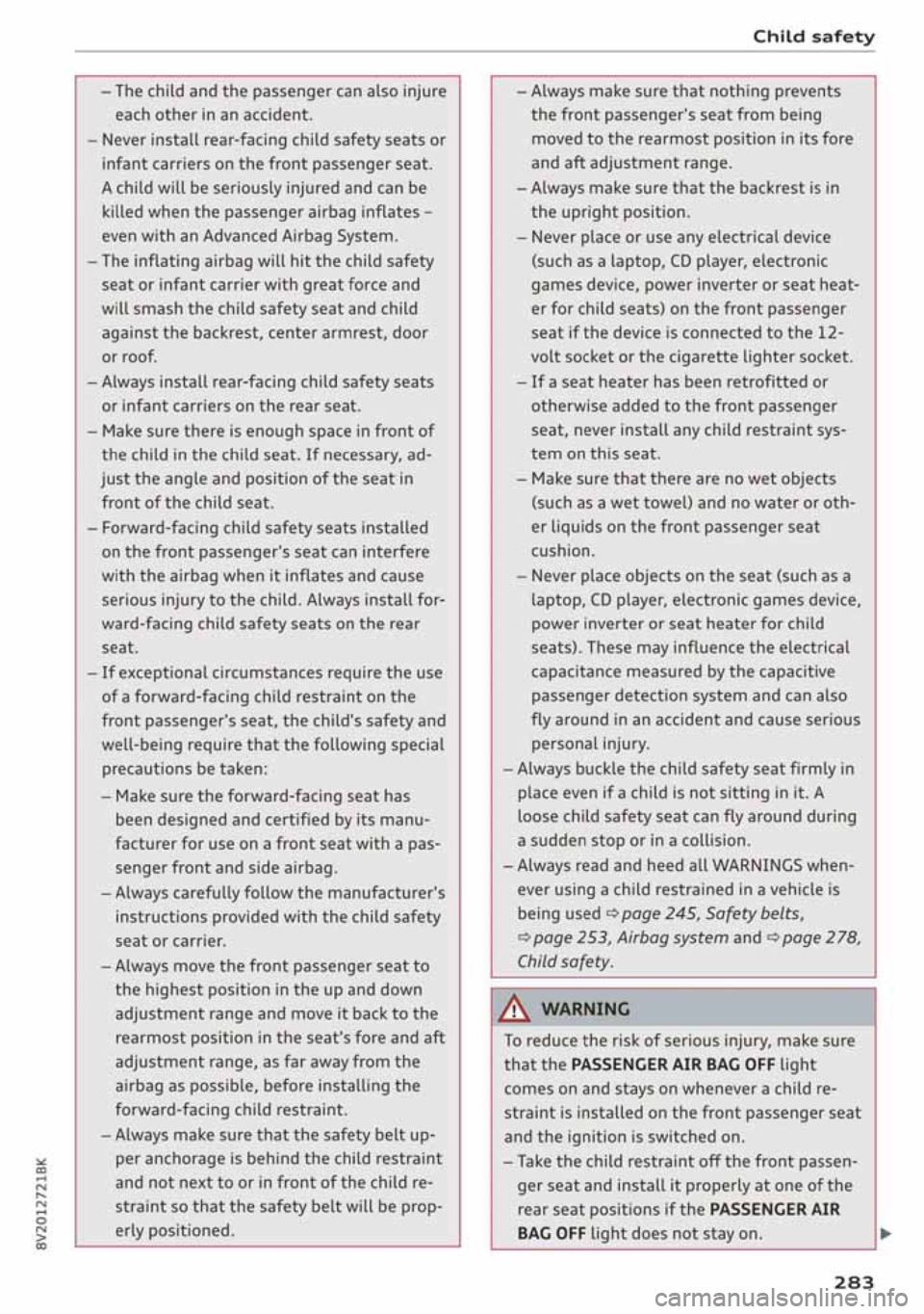 AUDI A3 SEDAN 2020 Owners Manual AUDI A3 SEDAN 2020 Owners Manual