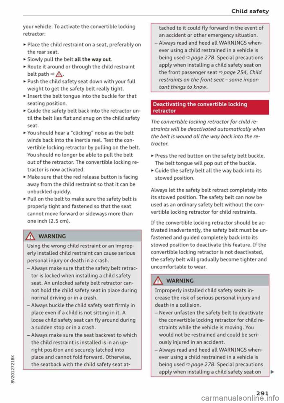 AUDI A3 SEDAN 2020 Owners Manual AUDI A3 SEDAN 2020 Owners Manual