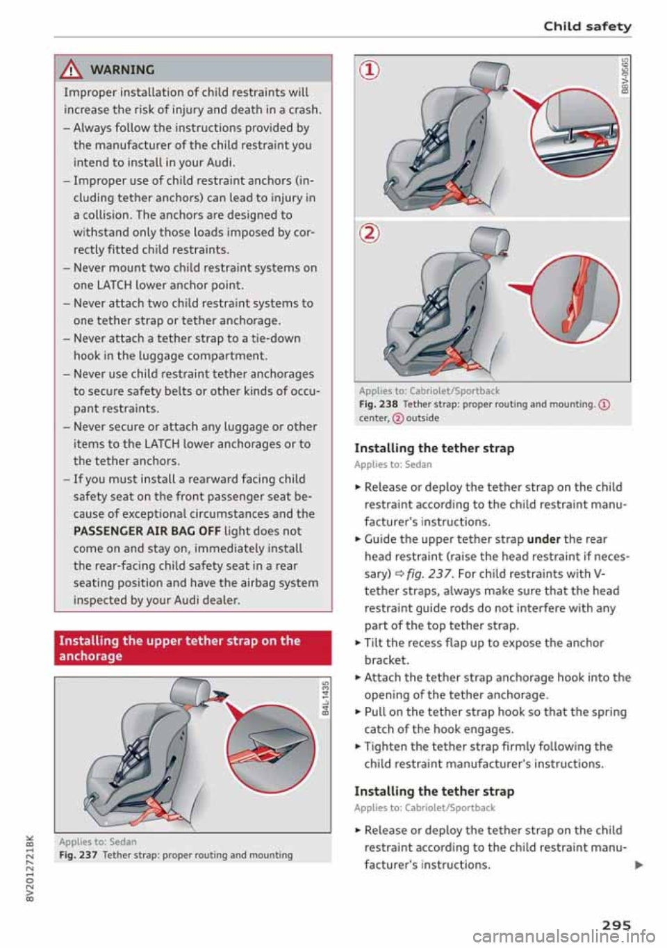 AUDI A3 SEDAN 2020 Owners Manual AUDI A3 SEDAN 2020 Owners Manual