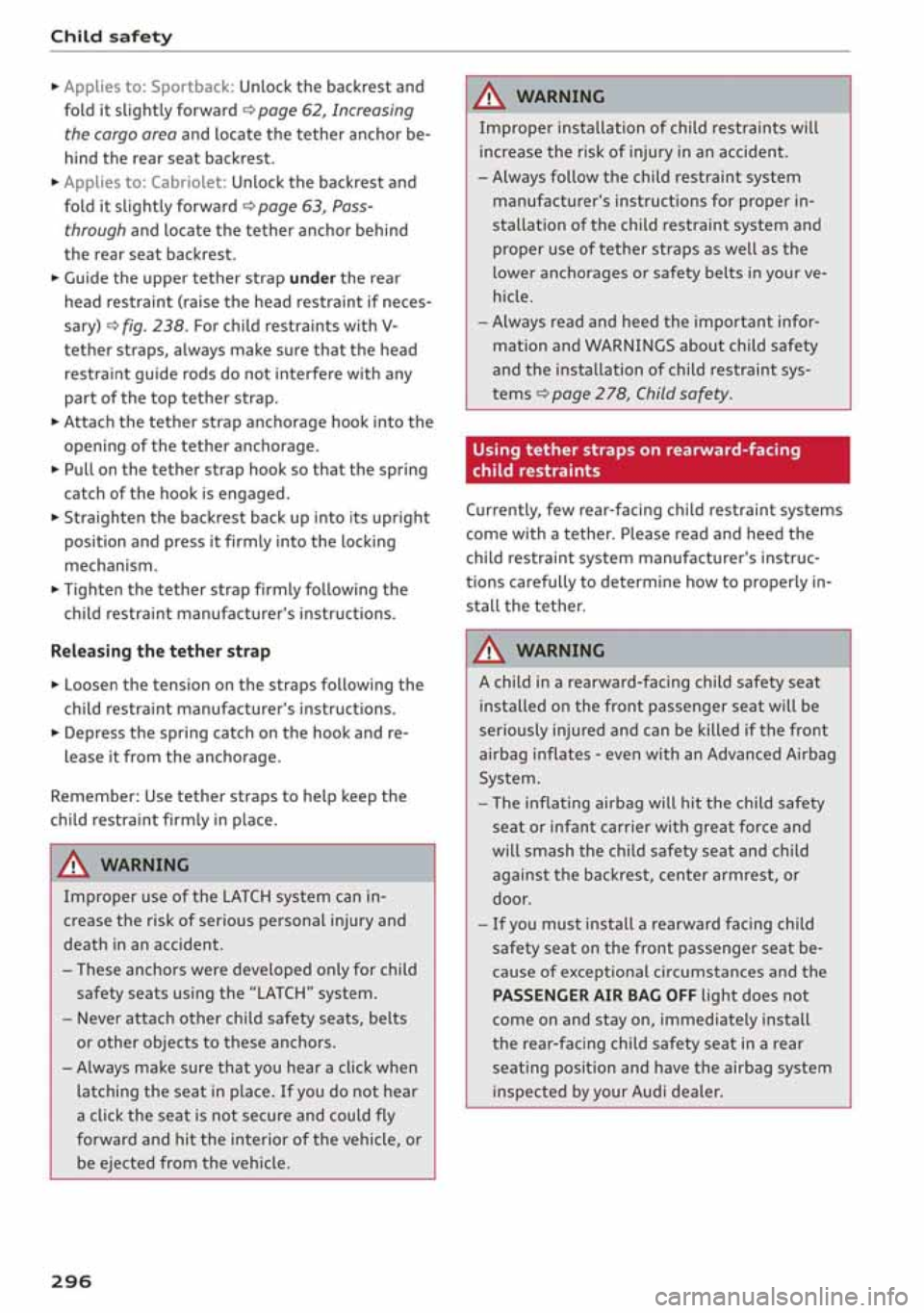 AUDI A3 SEDAN 2020 Owners Manual AUDI A3 SEDAN 2020 Owners Manual