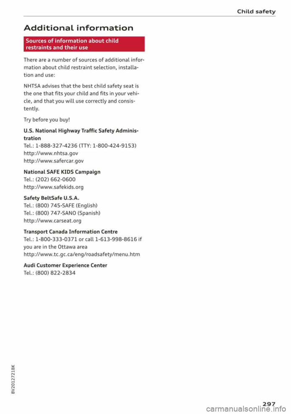 AUDI A3 SEDAN 2020 Owners Manual AUDI A3 SEDAN 2020 Owners Manual
