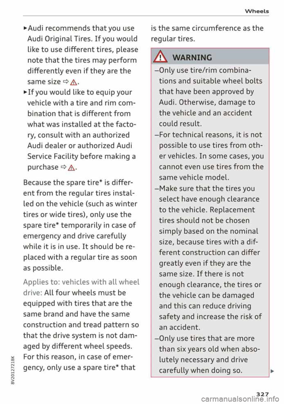 AUDI A3 SEDAN 2020 Owners Manual AUDI A3 SEDAN 2020 Owners Manual