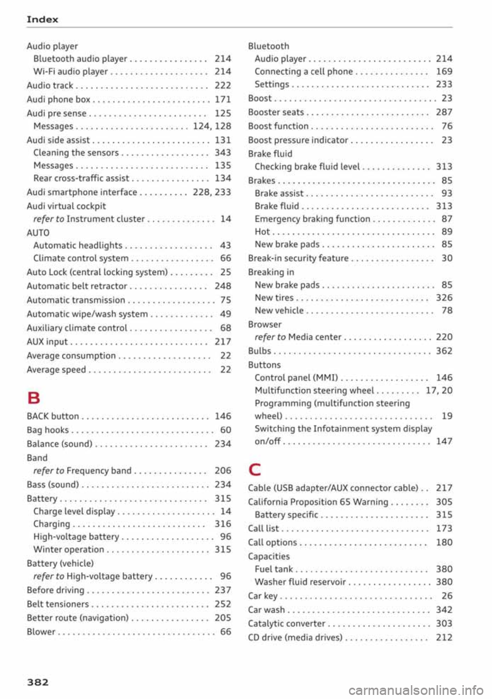 AUDI A3 SEDAN 2020 Owners Manual AUDI A3 SEDAN 2020 Owners Manual