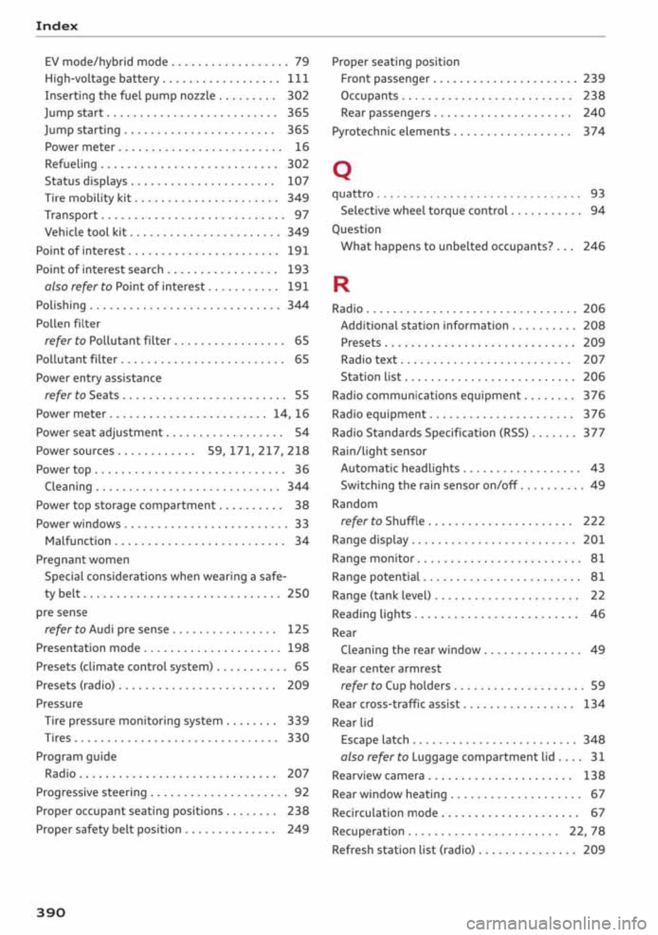 AUDI A3 SEDAN 2020 Owners Manual AUDI A3 SEDAN 2020 Owners Manual