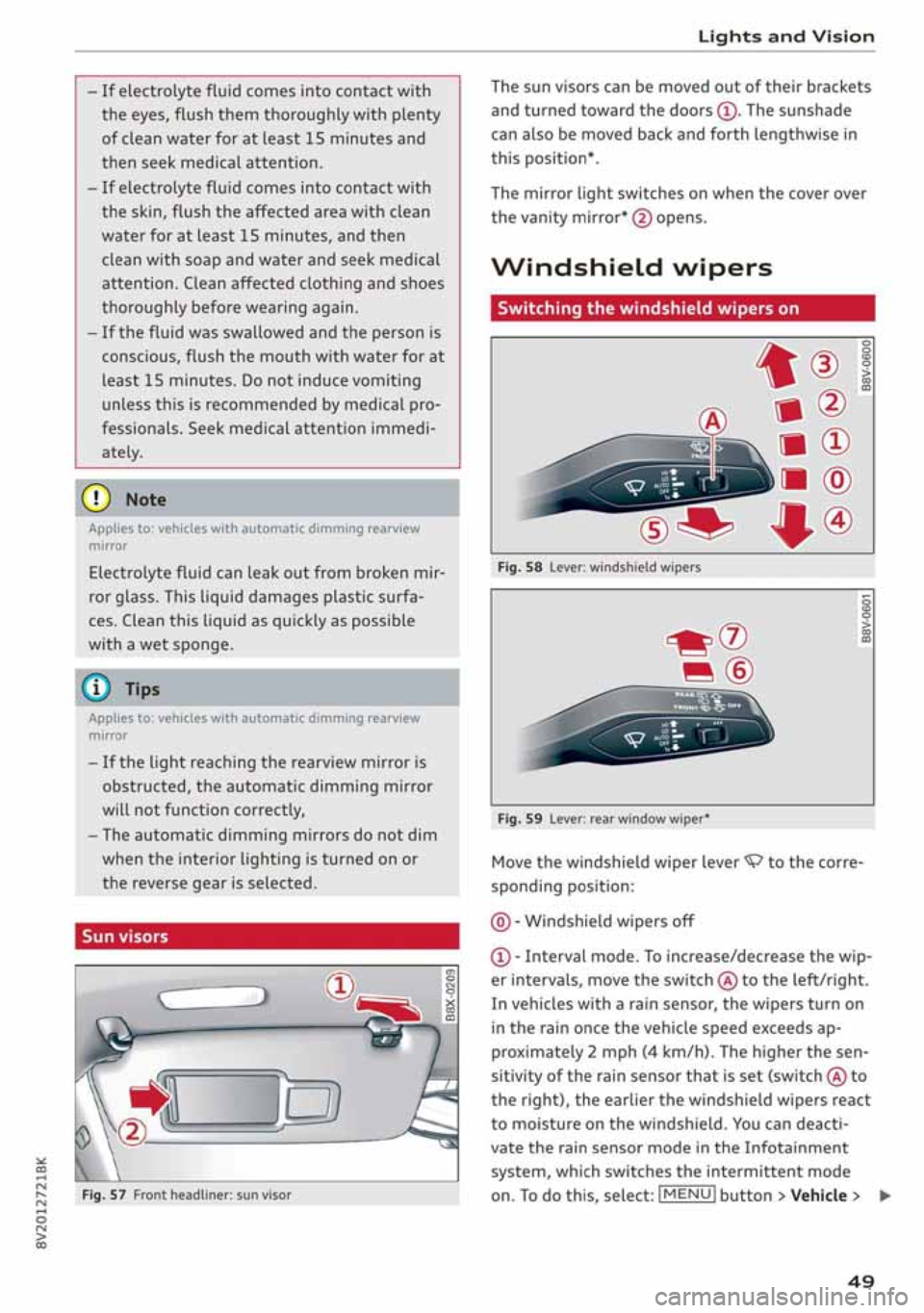 AUDI A3 SEDAN 2020 Workshop Manual 