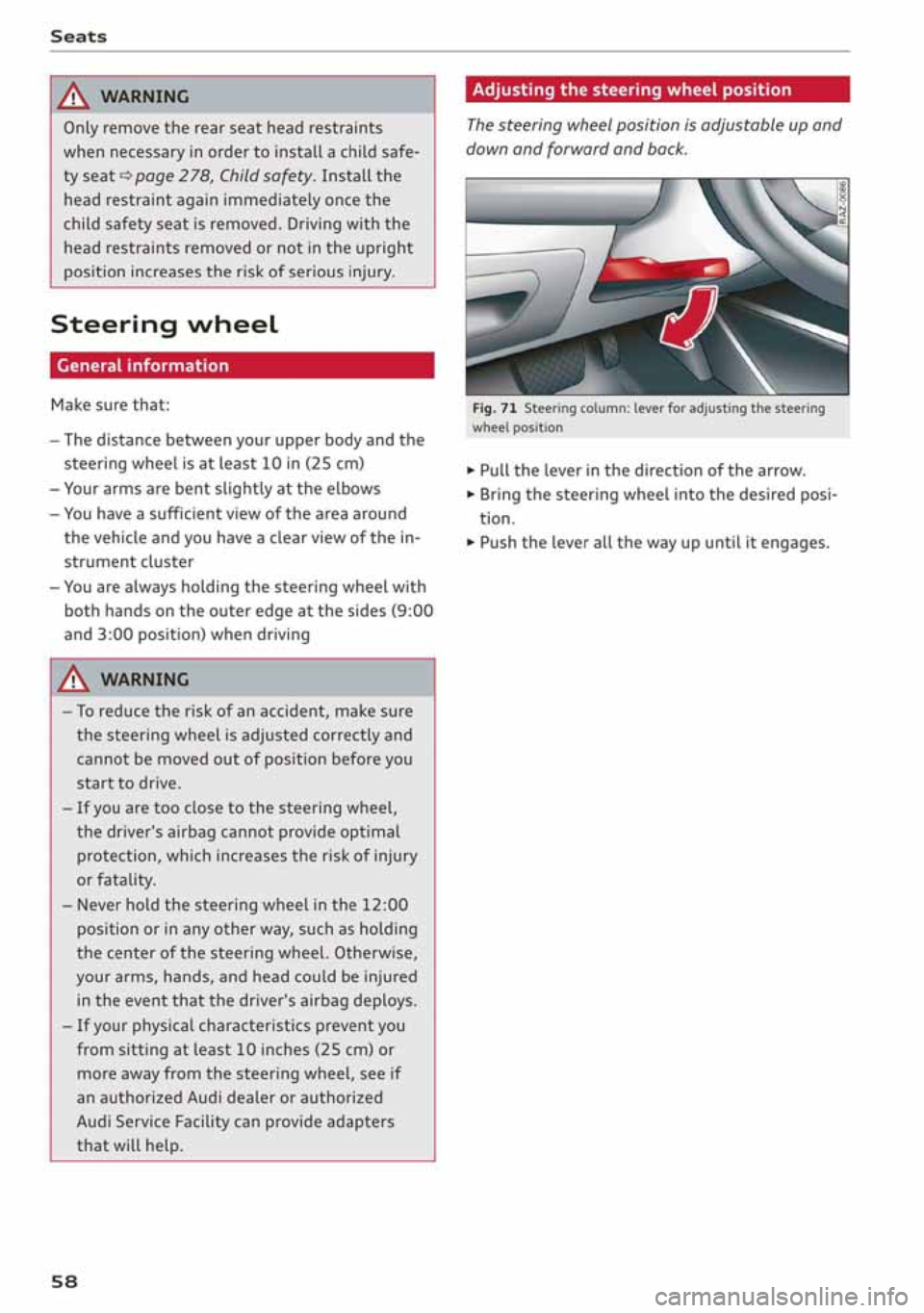 AUDI A3 SEDAN 2020 Workshop Manual 