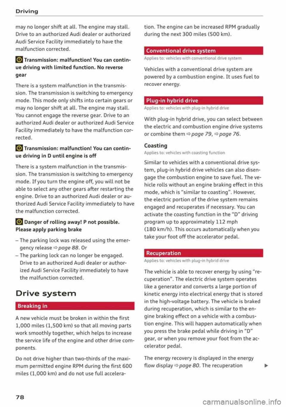 AUDI A3 SEDAN 2020 Manual PDF 