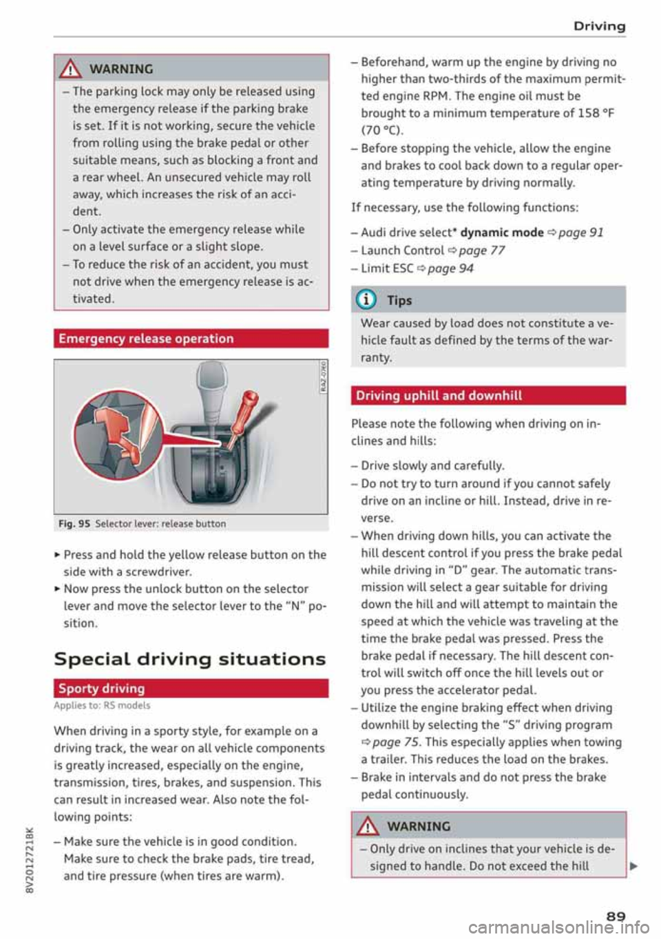 AUDI A3 SEDAN 2020 Owners Manual AUDI A3 SEDAN 2020 Owners Manual