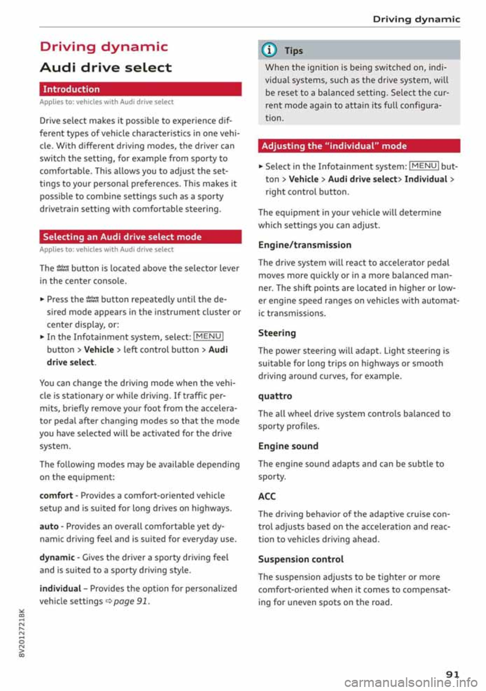 AUDI A3 SEDAN 2020 Owners Manual AUDI A3 SEDAN 2020 Owners Manual