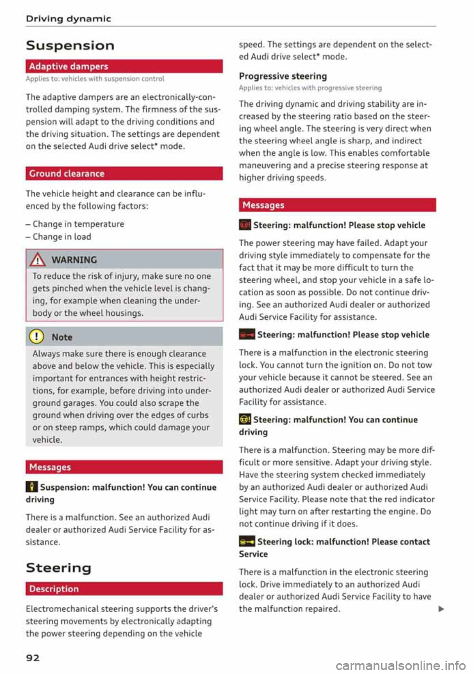AUDI A3 SEDAN 2020 Owners Manual AUDI A3 SEDAN 2020 Owners Manual