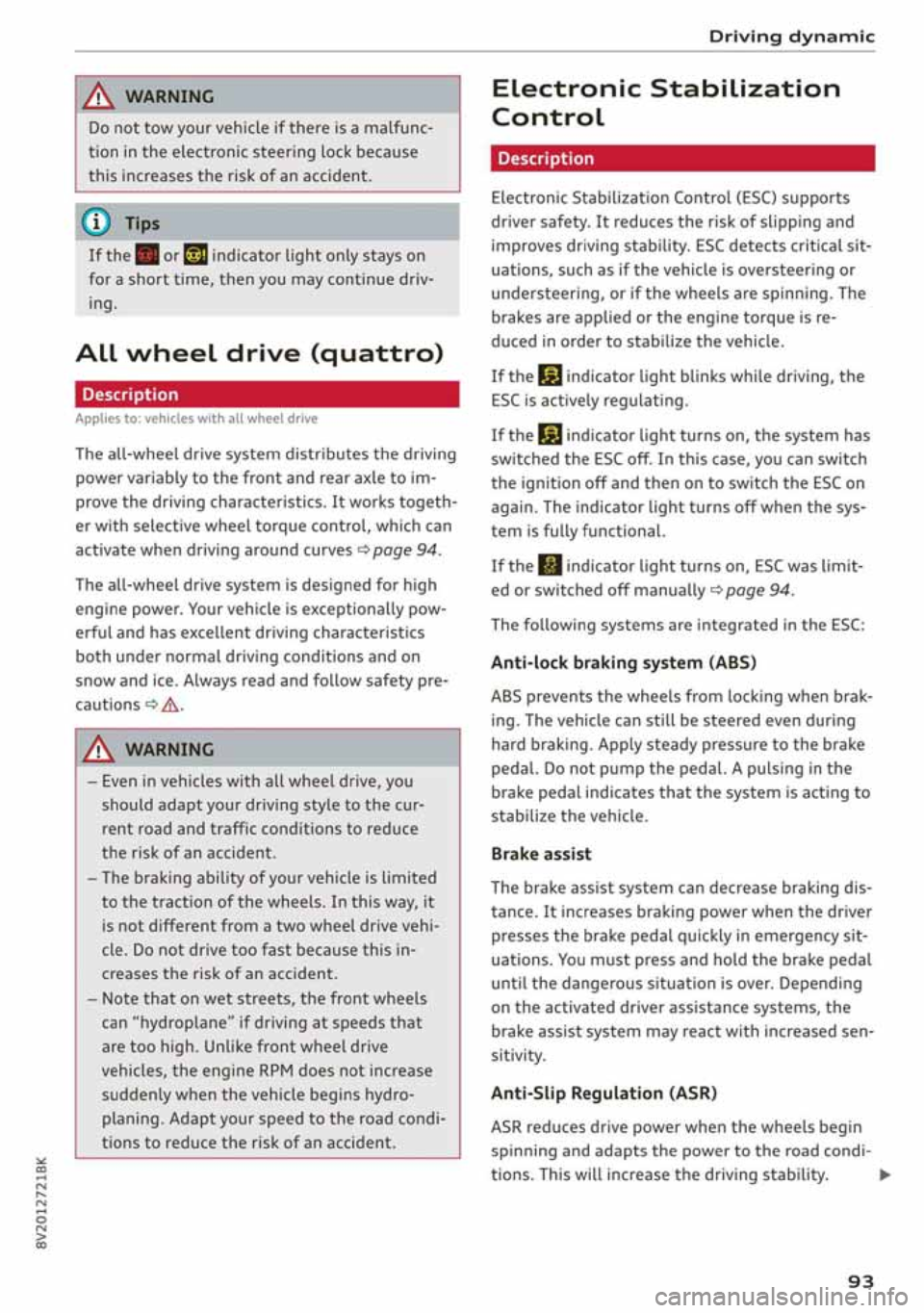 AUDI A3 SEDAN 2020 Owners Manual AUDI A3 SEDAN 2020 Owners Manual