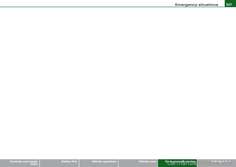 AUDI A4 AVANT 2008 Owners Manual Emergency situations -----------------=-=----
Do-it -yourself service AUDI A4 AVANT 2008 Owners Manual Emergency situations -----------------=-=----
Do-it -yourself service