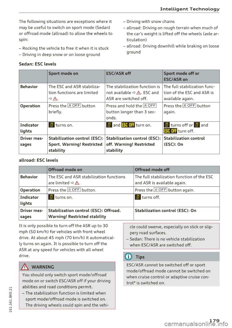 AUDI A4 2016 Owners Manual ..... N
0 ::..:: co ..... <J:) Lil
..... <J:) .....
The following situations are exceptions where it
may be useful to switch on sport mode (Sedan)
or offroad mode (allroad) to all AUDI A4 2016 Owners Manual ..... N
0 ::..:: co ..... <J:) Lil
..... <J:) .....
The following situations are exceptions where it
may be useful to switch on sport mode (Sedan)
or offroad mode (allroad) to all