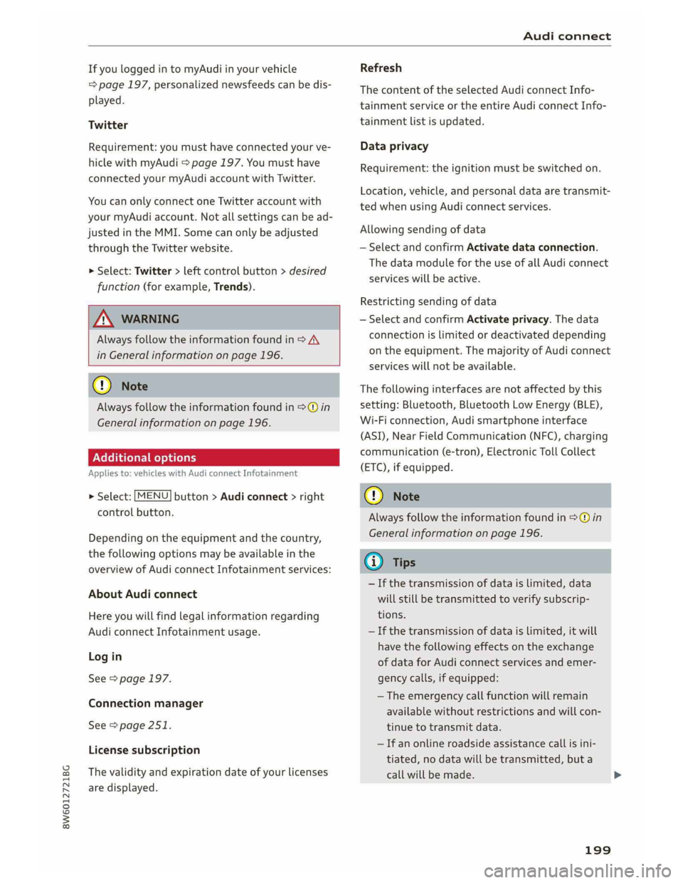 AUDI A5 2019  Owners Manual 