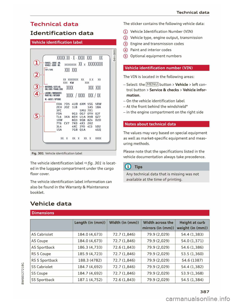 AUDI A5 2019 Owners Manual AUDI A5 2019 Owners Manual