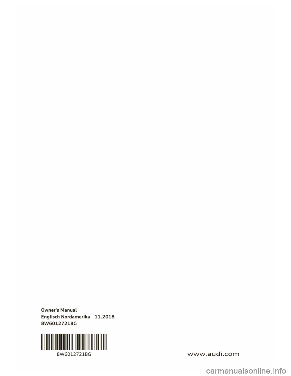 AUDI A5 2019 Owners Manual AUDI A5 2019 Owners Manual