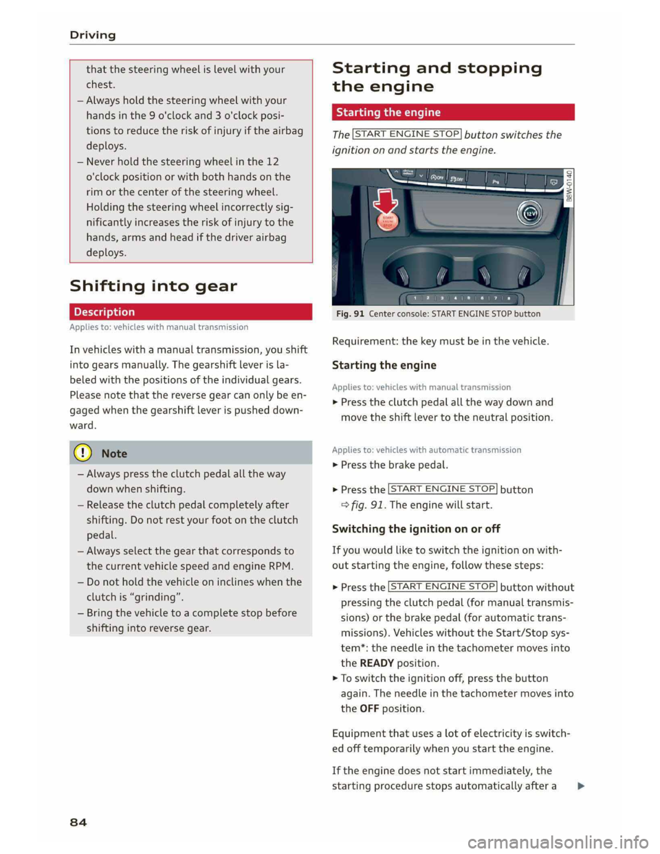 AUDI A5 2019 Manual Online 