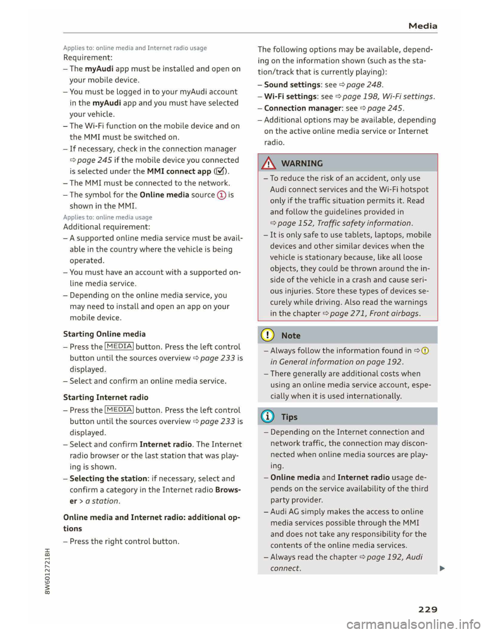 AUDI A5 COUPE 2019  Owners Manual 