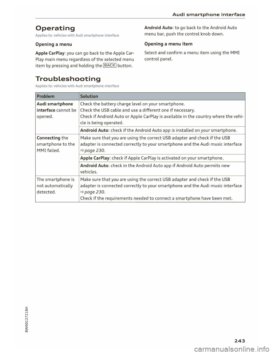 AUDI A5 COUPE 2019  Owners Manual 