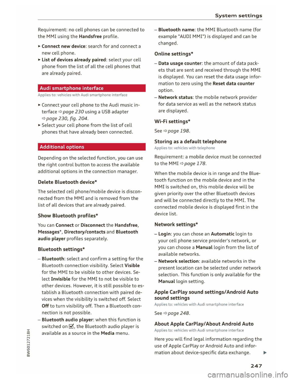 AUDI A5 COUPE 2019  Owners Manual 