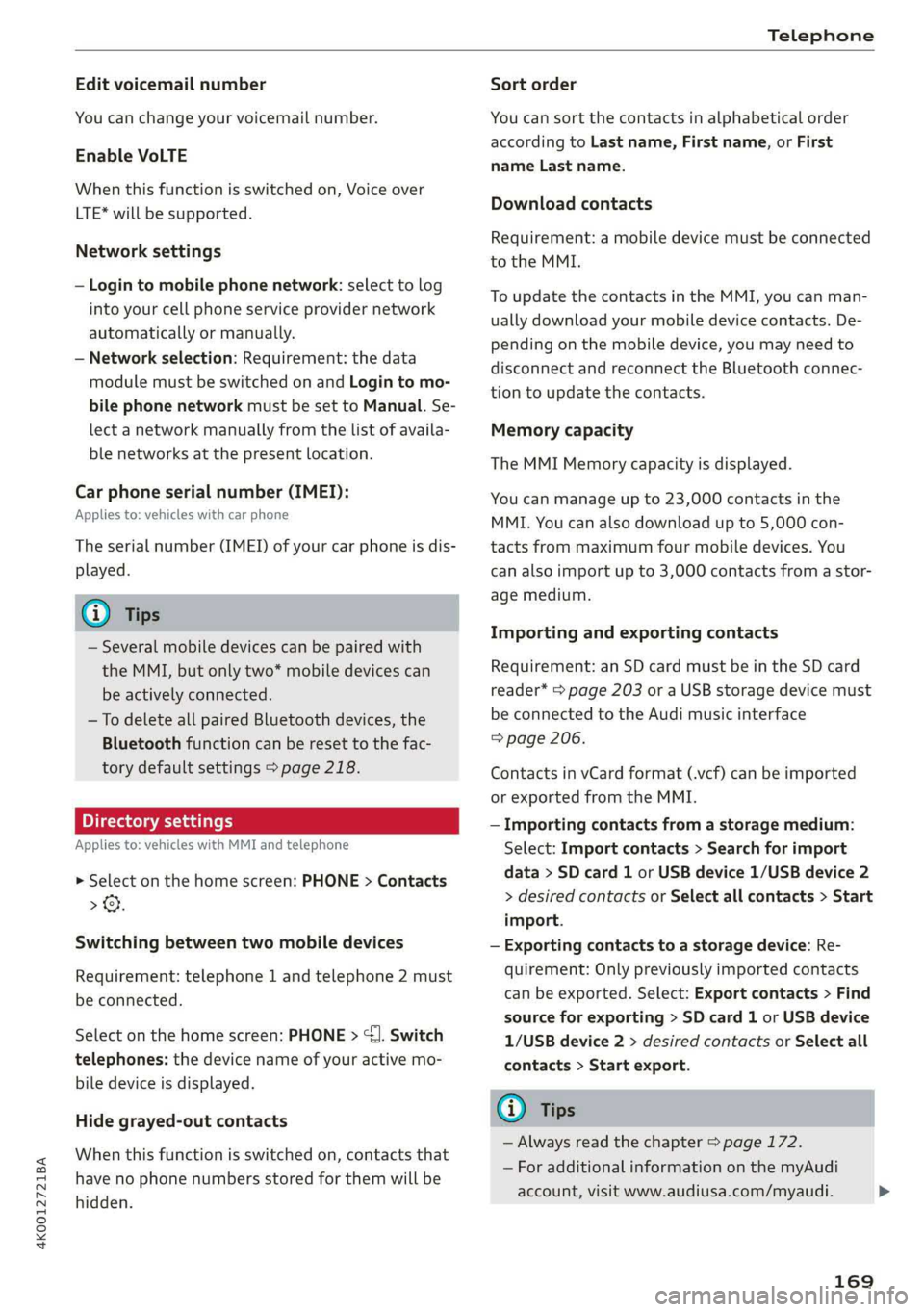 AUDI A6 2019 Owners Manual AUDI A6 2019 Owners Manual