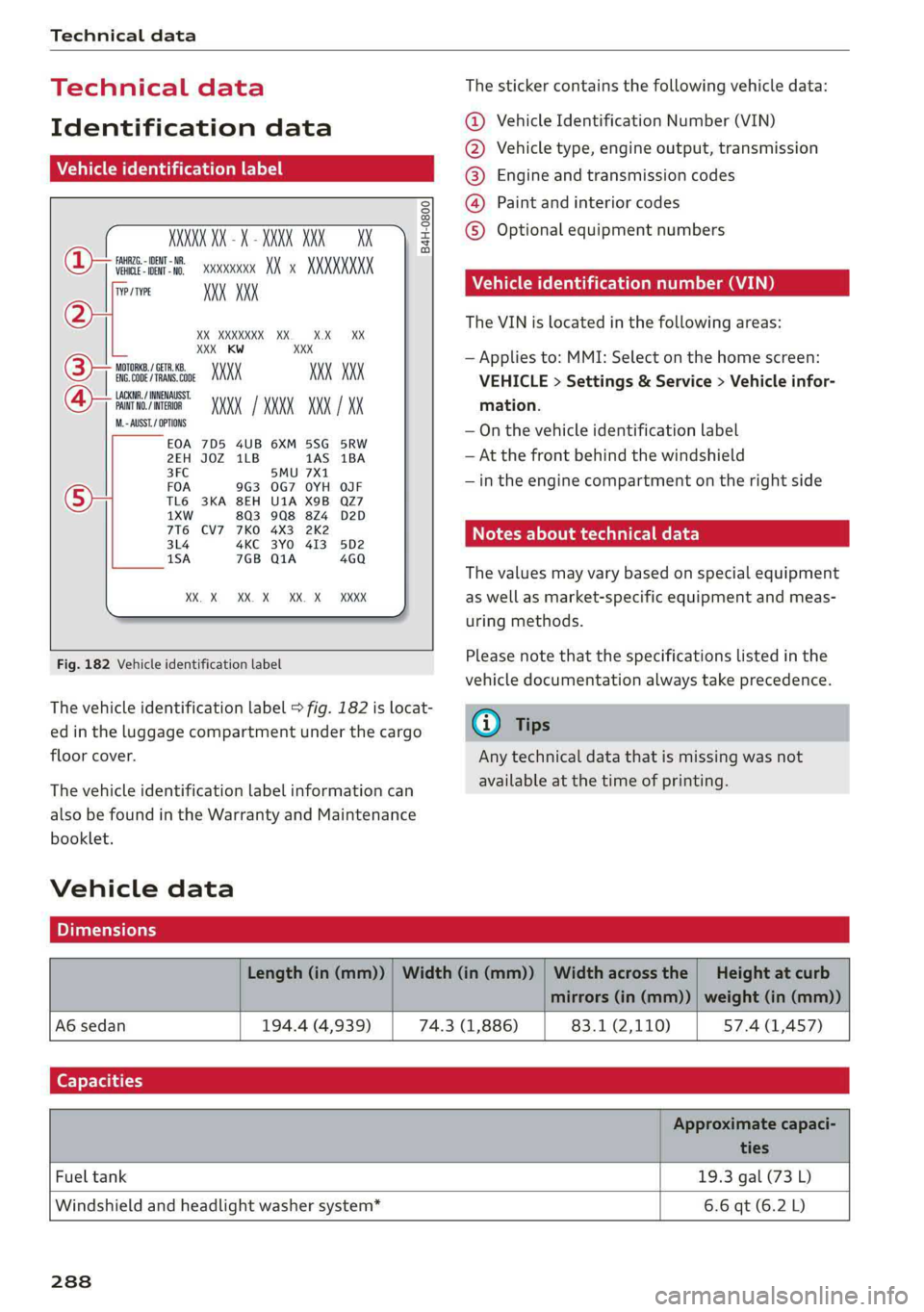 AUDI A6 2019 Owners Manual AUDI A6 2019 Owners Manual