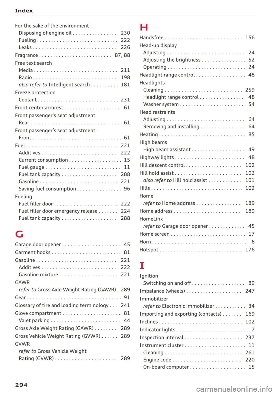AUDI A6 2019 Owners Manual AUDI A6 2019 Owners Manual