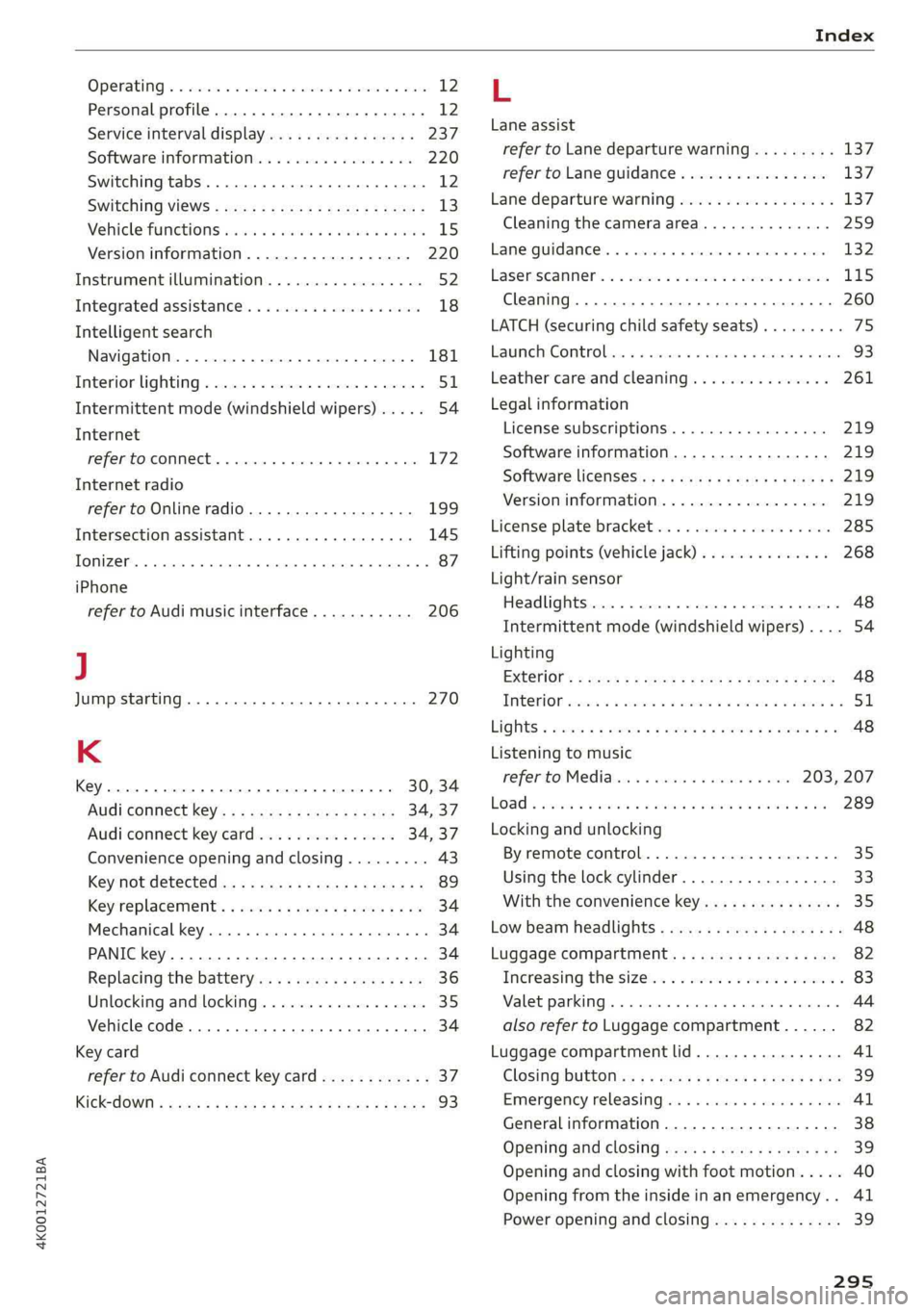 AUDI A6 2019 Owners Manual AUDI A6 2019 Owners Manual