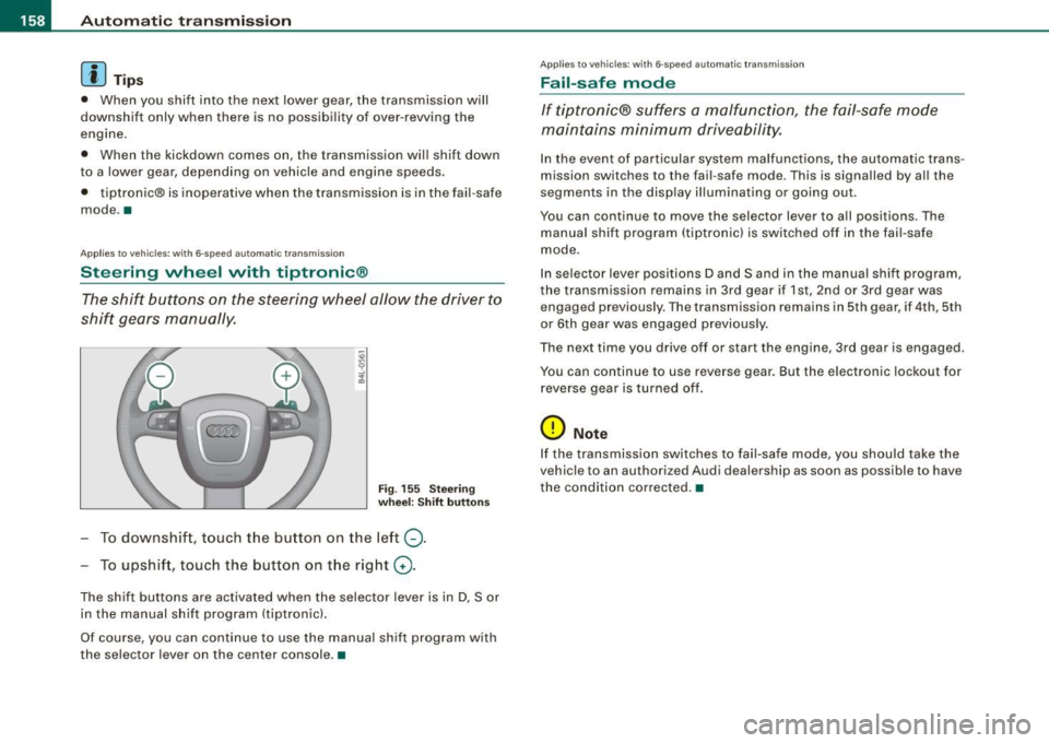 AUDI S6 2008 Owners Manual -L-_:A:....::..: u:;. t .:.o.::..:. m.:....:..: a:;. t.:. i;..: c :......: t.:r .:a :...n.: s;;:..:. m;_;_;_ is.::....:: s.:i o .::..:. n.:.... _______________________________________________ _
[ i AUDI S6 2008 Owners Manual -L-_:A:....::..: u:;. t .:.o.::..:. m.:....:..: a:;. t.:. i;..: c :......: t.:r .:a :...n.: s;;:..:. m;_;_;_ is.::....:: s.:i o .::..:. n.:.... _______________________________________________ _
[ i