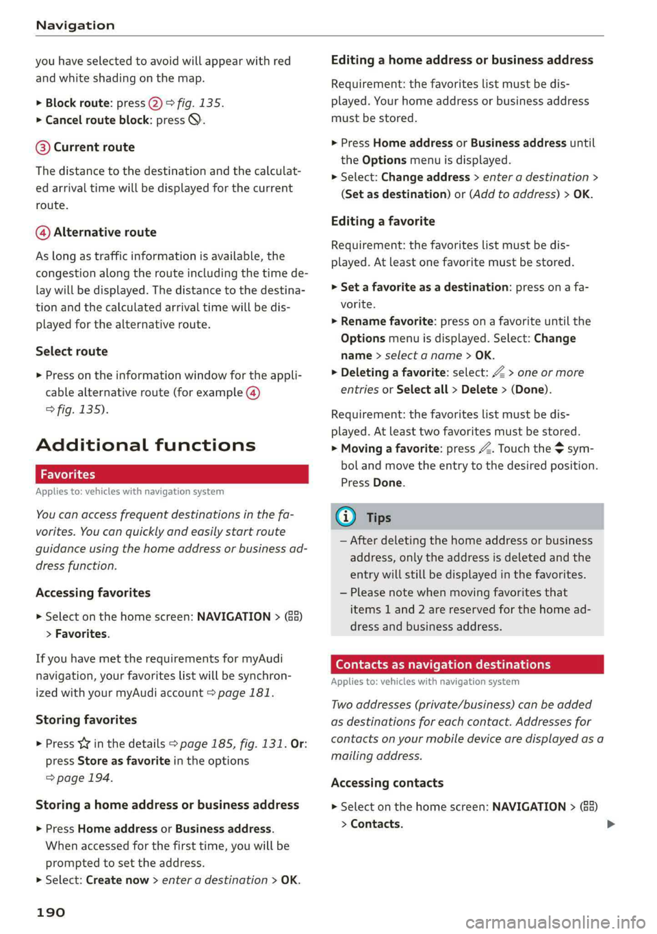 AUDI A7 2019  Owners Manual 