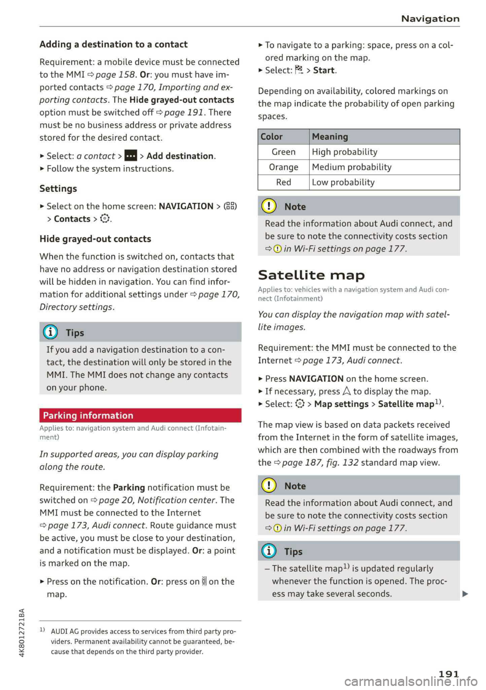 AUDI A7 2019  Owners Manual 