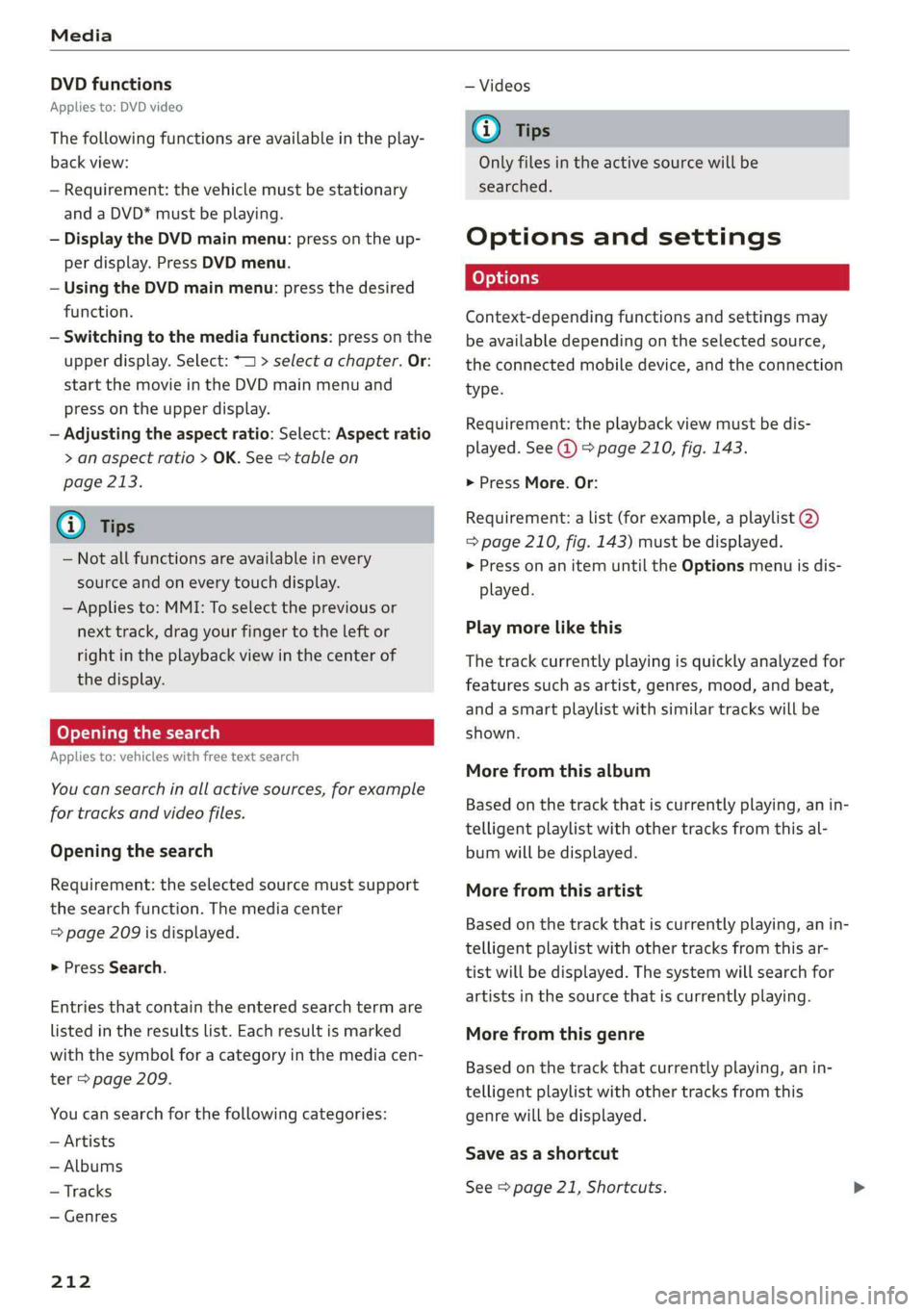 AUDI A7 2019  Owners Manual 