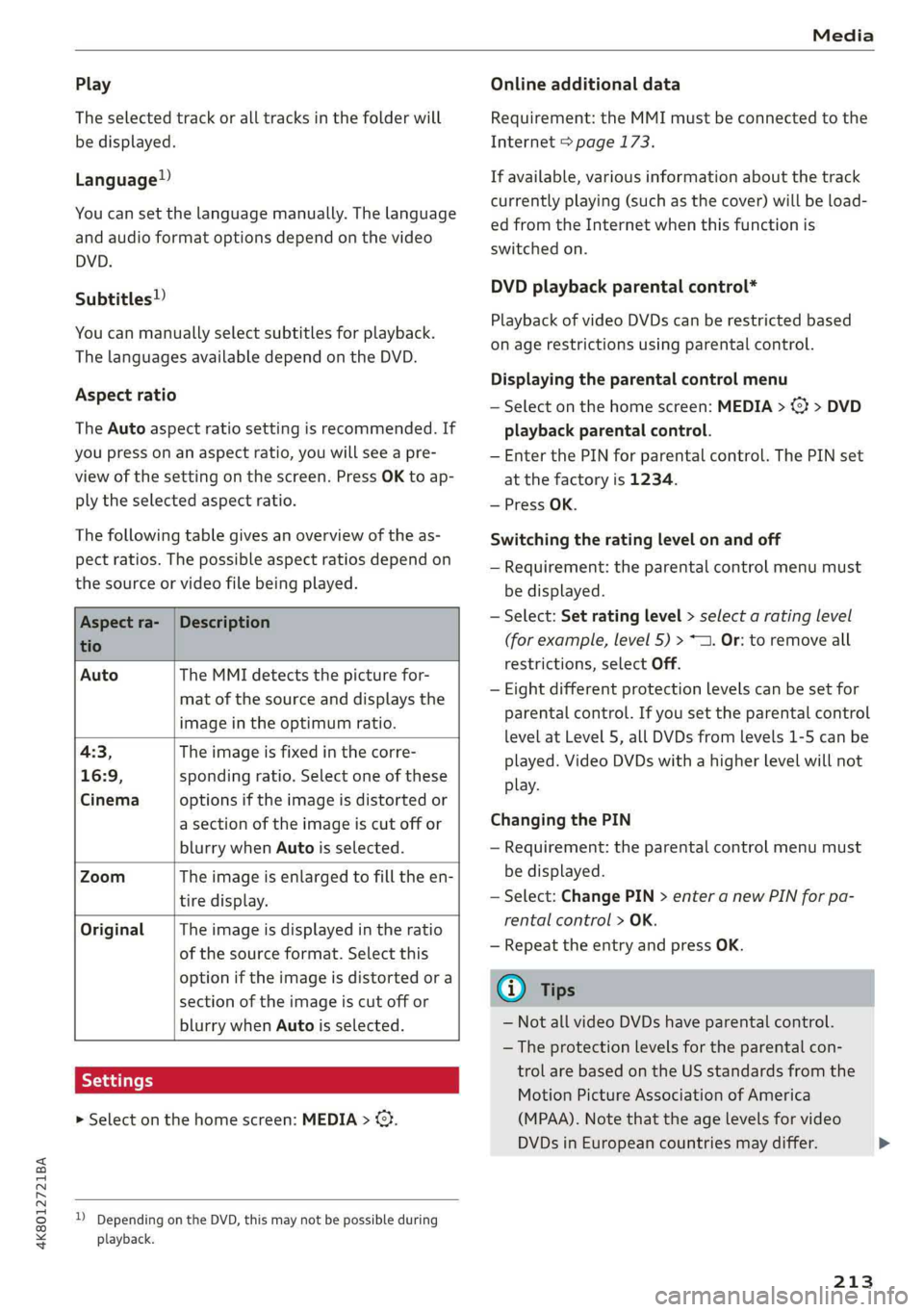 AUDI A7 2019  Owners Manual 