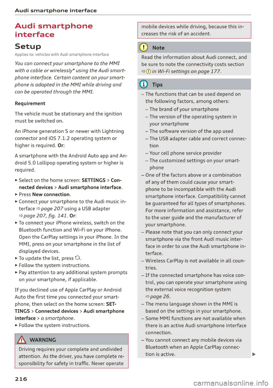 AUDI A7 2019  Owners Manual 