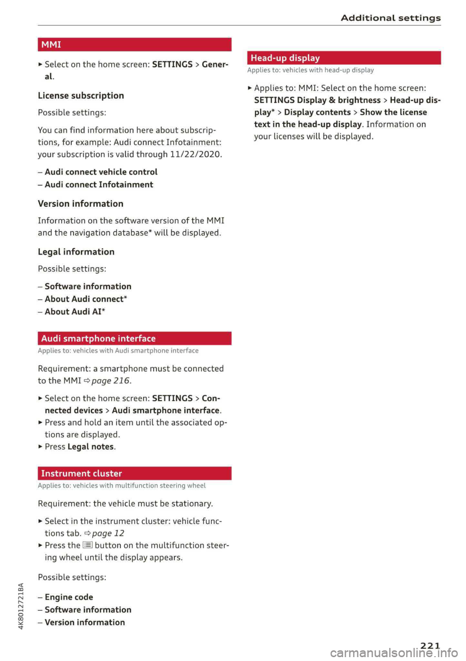 AUDI A7 2019 Owners Manual AUDI A7 2019 Owners Manual